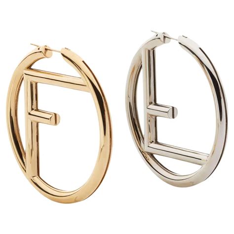 fendi hoops dupe|women's fendi earrings.